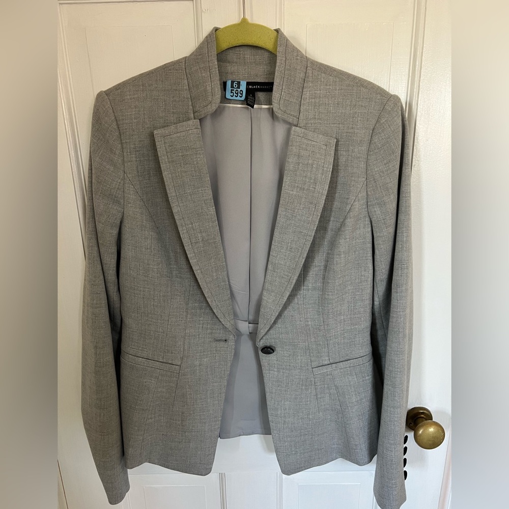 Female grey suit! Pants + jacket